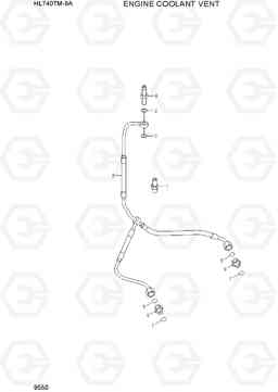 9550 ENGINE COOLANT VENT HL740TM-9A, Hyundai