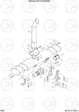 1060 EXHAUST SYSTEM HL750(-#1000), Hyundai