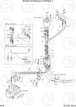 2010 PILOT HYDRAULIC PIPING 1 HL750(-#1000), Hyundai