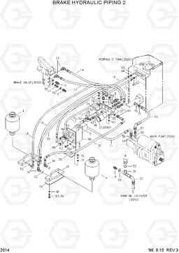 2014 BRAKE HYDRAULIC PIPING 2 HL750(-#1000), Hyundai