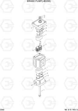 2040 BRAKE PUMP(-#0206) HL750(-#1000), Hyundai