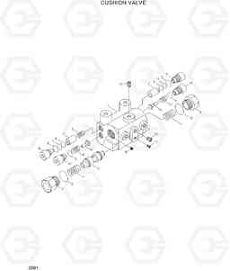 2091 CUSHION VALVE HL750(-#1000), Hyundai