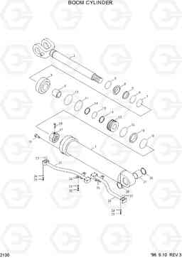 2130 BOOM CYLINDER HL750(-#1000), Hyundai