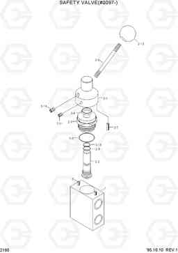 2160 SAFETY VALVE HL750(-#1000), Hyundai