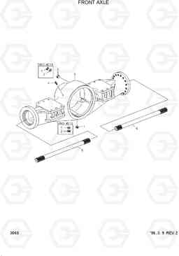 3060 FRONT AXLE(-#0109) HL750(-#1000), Hyundai