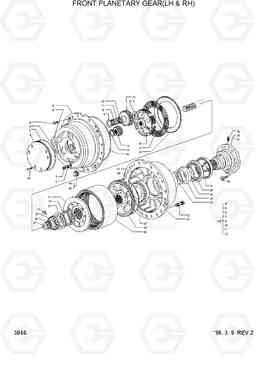 3066 FRONT PLANETARY GEAR(-#0109, LH & RH) HL750(-#1000), Hyundai