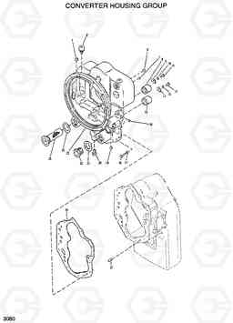 3080 CONVERTER HOUSING GROUP HL750(-#1000), Hyundai