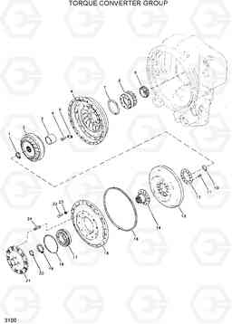 3100 TORQUE CONVERTER GROUP HL750(-#1000), Hyundai