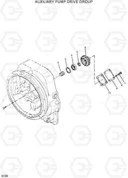 3120 AUXILIARY PUMP DRIVE GROUP HL750(-#1000), Hyundai