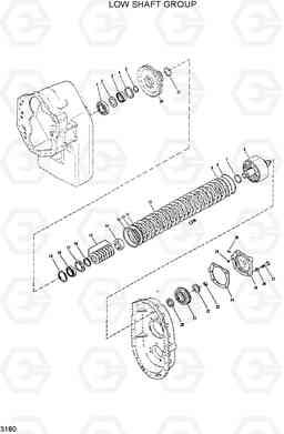 3180 LOW SHAFT GROUP HL750(-#1000), Hyundai