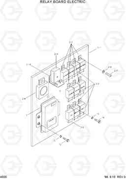 4020 RELAY BOARD ELECTRIC HL750(-#1000), Hyundai