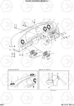 4031 DASH BOARD(#0063-) HL750(-#1000), Hyundai