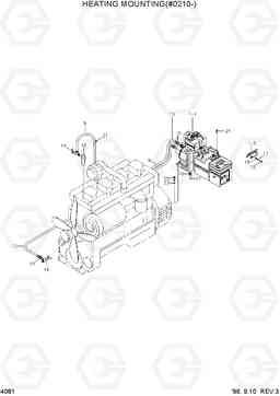 4081 HEATER MOUNTING(#0210-) HL750(-#1000), Hyundai