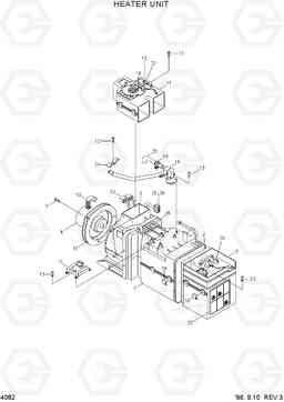 4082 HEATER UNIT(#0210-) HL750(-#1000), Hyundai