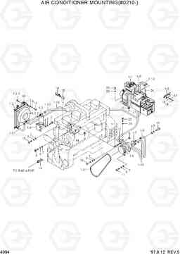 4094 AIR CONDITIONER MOUNTING(#0210-) HL750(-#1000), Hyundai