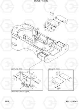 5020 REAR FRAME HL750(-#1000), Hyundai