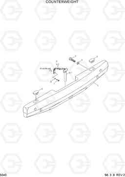 5040 COUNTERWEIGHT HL750(-#1000), Hyundai