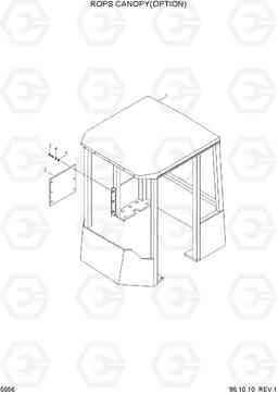 5056 CAB(ROPS CANOPY) HL750(-#1000), Hyundai