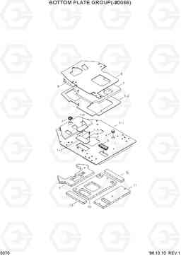 5070 BOTTOM PLATE GROUP(-#0086) HL750(-#1000), Hyundai