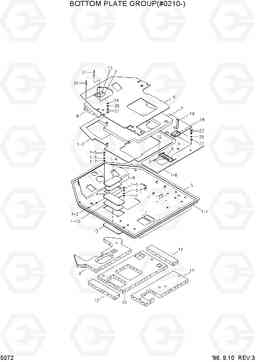 5072 BOTTPM PLATE GROUT(#0210-) HL750(-#1000), Hyundai