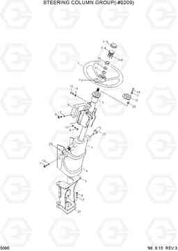 5090 STEERING COLUMN GROUP(-#0209) HL750(-#1000), Hyundai