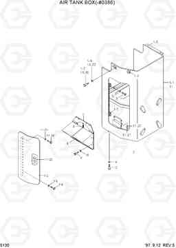 5130 AIR TANK BOX(-#0386) HL750(-#1000), Hyundai