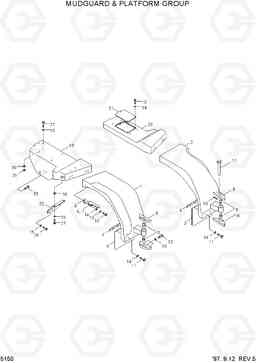 5150 MUD GUARD & PLATFORM GROUP HL750(-#1000), Hyundai