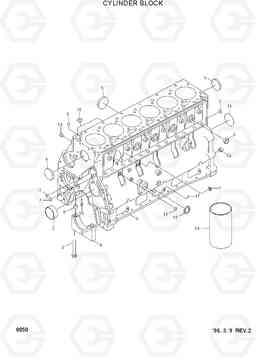 8050 CYLINDER BLOCK HL750(-#1000), Hyundai