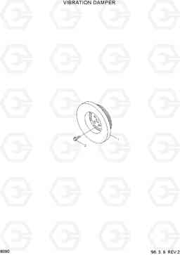8090 VIBRATION DAMPER HL750(-#1000), Hyundai