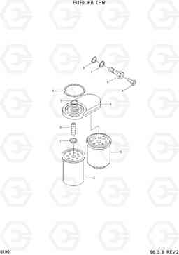 8190 FUEL FILTER HL750(-#1000), Hyundai