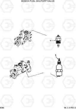 8280 BOSH FUEL SHUTOFF VALVE HL750(-#1000), Hyundai