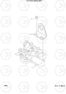 8300 LIFTING BRACKET HL750(-#1000), Hyundai