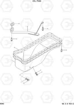 8360 OIL PAN HL750(-#1000), Hyundai