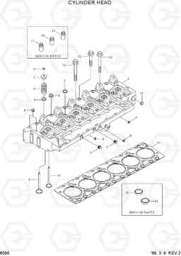 8390 CYLINDER HEAD HL750(-#1000), Hyundai