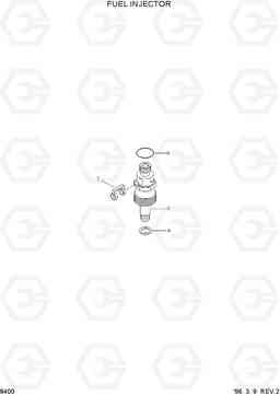 8400 FUEL INJECTOR HL750(-#1000), Hyundai