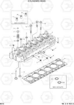 8410 CYLINDER HEAD HL750(-#1000), Hyundai