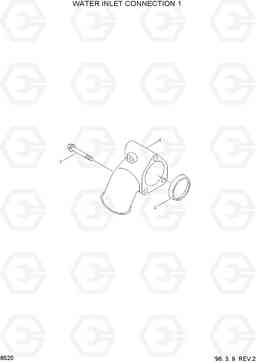 8520 WATER INLET CONNECTION 1 HL750(-#1000), Hyundai