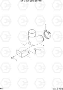 8550 EXHAUST PLUMBING HL750(-#1000), Hyundai