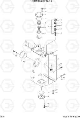 2020 HYDRAULIC TANK HL750(#1001-), Hyundai