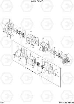 2030 MAIN PUMP HL750(#1001-), Hyundai