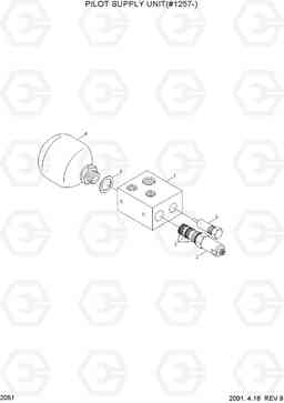 2051 PILOT SUPPLY UNIT(#1257-) HL750(#1001-), Hyundai