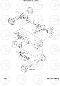 3010 DRIVE LINES(#1001-) HL750(#1001-), Hyundai