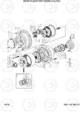 3073A REAR PLANETARY GEAR(LH & RH) HL750(#1001-), Hyundai