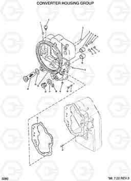 3080 CONVERTER HOUSING GROUP HL750(#1001-), Hyundai