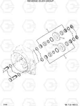 3160 REVERSE IDLER GROUP HL750(#1001-), Hyundai