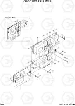 4020 RELAY BOARD ELECTRIC HL750(#1001-), Hyundai