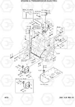 4070 ENGINE & TRANSMISSION ELECTRIC HL750(#1001-), Hyundai