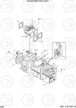 4091 EVAPORATOR UNIT HL750(#1001-), Hyundai