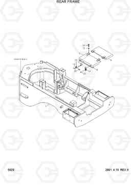 5020 REAR FRAME HL750(#1001-), Hyundai