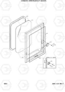 5053 CAB(4/4, EMERGENCY DOOR) HL750(#1001-), Hyundai